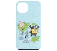 Custodia per iPhone 13 Minions & Monsters Treasure Map