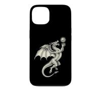 Custodia per iPhone 13 Mitico Drago Holding Sun Orb Vintage Art