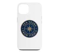 Custodia per iPhone 13 Mitologia greca Odyssey Compass Rose Dieci anni da Itaca