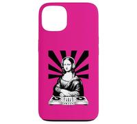 Custodia per iPhone 13 Mona Lisa Cuffie DJ Rinascimento Art Music Lover
