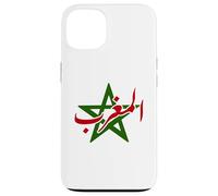 Custodia per iPhone 13 Morocco Moroccan Pride Flag Map Arabic Maghrib Maghreb
