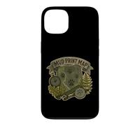 Custodia per iPhone 13 MUD PRINT MAP Mappa di tracce animali sul campo