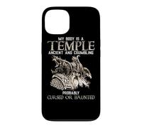 Custodia per iPhone 13 My Body Is A Temple Ancient Crumbling Probably Cursed