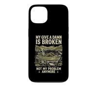 Custodia per iPhone 13 My Give A Damn Is Broken Funny Retirement Fishing Dad