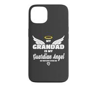 Custodia per iPhone 13 My Grandad Is My Guardian Angel He Watches Over Me In Memory