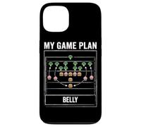 Custodia per iPhone 13 My Plan Game Funny Football Food Chart X e O Diagramma
