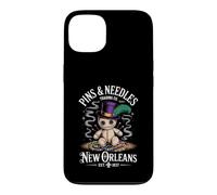Custodia per iPhone 13 Mystical Voodoo Doll New Orleans Pins and Needles Art