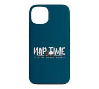 Custodia per iPhone 13 Nap Time Is My Happy Hour Tapiro sonnacchioso e accogliente