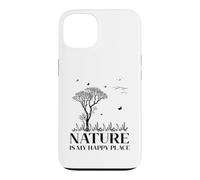 Custodia per iPhone 13 Nature Is My Happy Place Hiking Camping Outdoor Lover Lovely