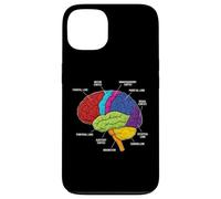 Custodia per iPhone 13 Neuroscienze di anatomia del cervello umano Labeled Lobi Corteccia
