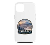 Custodia per iPhone 13 Niseko Japan Ski Adventure Vacanze invernali