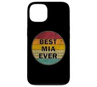 Custodia per iPhone 13 Nome personalizzato Mia I love Mia Retro stile vintage