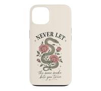 Custodia per iPhone 13 Non lasciare mai che lo stesso serpente ti morda due volte rosa serpente