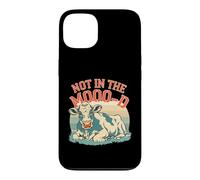 Custodia per iPhone 13 Not In The Moo-d Moo-d Mucca Divertente Sarcastico Bovino