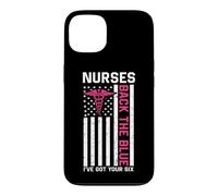 Custodia per iPhone 13 Nurse Back The Blue I've Got Your Six American Flag