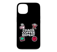 Custodia per iPhone 13 Nurse Life Chaos Coffee Repeat ER Medical