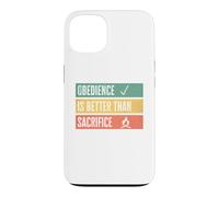 Custodia per iPhone 13 Obedience is better than sacrifice Relationship VS Religion