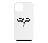 Custodia per iPhone 13 Occhi di Buddha Compassione Buddismo Meditazione Zen Religione