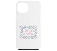 Custodia per iPhone 13 Ocean Seashell Starfish Il mare chiama citazione