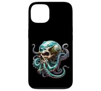Custodia per iPhone 13 Octopus Graphic Halloween Sea Creature Horror Kraken Skull
