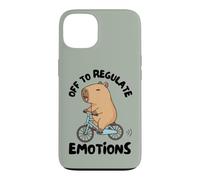 Custodia per iPhone 13 Off to Regulate Emotions Mental Health Funny Capybara