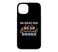 Custodia per iPhone 13 Oh What Fun it is to Read Banned Books and Coffee Fight Evil