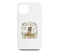 Custodia per iPhone 13 Old Soul New Beginnings Mastiff Cute Rescue Dog