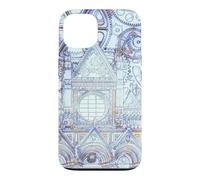 Custodia per iPhone 13 Opera d'arte blu della Cattedrale Toscana