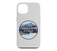 Custodia per iPhone 13 Oregon Coast Pacific NW Vacation Souvenir Acquerello Design