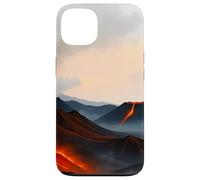 Custodia per iPhone 13 Paesaggio vulcanico Lava Mountain Horizon Scene