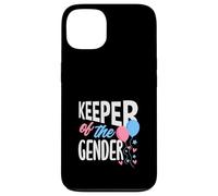 Custodia per iPhone 13 Palloncini "Keeper Of The Gender", per feste, colore: rosa e blu
