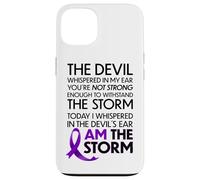 Custodia per iPhone 13 Pancreatic Cancer Warriors I Am The Storm And I Will Survive