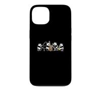 Custodia per iPhone 13 Panda Jazz Pianoforte Sassofono Batteria Contrabbasso Musica