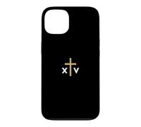 Custodia per iPhone 13 Papa Leone XIV numero romano con Croce sottile Gesù