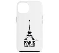 Custodia per iPhone 13 Paris Mon Amour - Torre Eiffel Grafica Artistica a Pennello