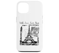 Custodia per iPhone 13 Paris With Love from Paris France French Postcard