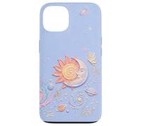 Custodia per iPhone 13 Pastel Celestial Sun and Zodiac Constellation
