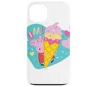 Custodia per iPhone 13 Peppa Pig Yum Ice Cream