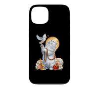 Custodia per iPhone 13 Persian Cat Coquette Cristiano Cuore Crocifisso Colomba