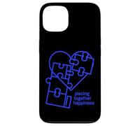 Custodia per iPhone 13 Piece Together Happiness Puzzle Cuore Design