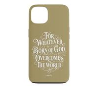 Custodia per iPhone 13 Poiché qualunque cosa nasca da Dio vince il mondo | 1 Giovanni 5:4