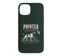 Custodia per iPhone 13 Pointer Bird Caccia Cane Dove Gli Uccelli Volano