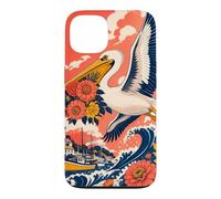 Custodia per iPhone 13 Porto di Zinnia Pelican