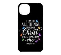 Custodia per iPhone 13 Posso fare tutte le cose attraverso Cristo che mi rafforza