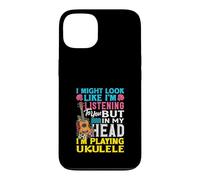 Custodia per iPhone 13 Potrei sembrare che sto ascoltando nella mia testa sto suonando l'ukulele