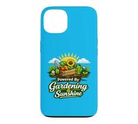 Custodia per iPhone 13 Powered By Gardening and Sunshine Funny