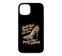 Custodia per iPhone 13 Praise God In Hallway Until He Opens Next Door -