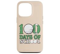 Custodia per iPhone 13 Pro 100 Days Of School, pallina da golf per 100° giorno, per ragazzi, bambini, uomini