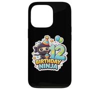 Custodia per iPhone 13 Pro 12 Anni Compleanno Ninja Ragazzi Dodici 12 ° Festa Dodicesimo