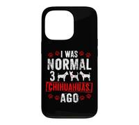 Custodia per iPhone 13 Pro 3 CHIHUAHUAS AGO Divertenti cuccioli di Chias Chi-Chi Cani